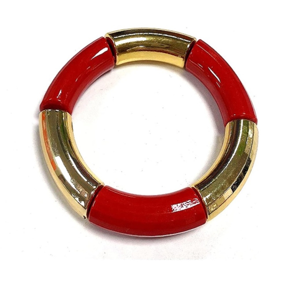 Bamboo Tube Elastic Bracelet
